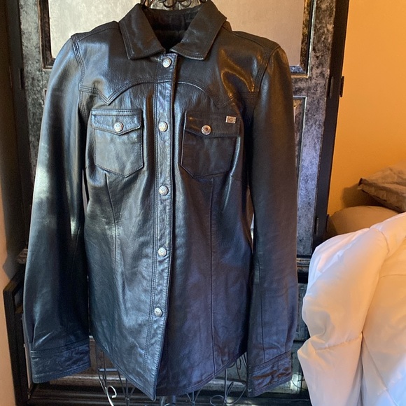 Harley-Davidson Black Leather Jacket - Picture 2 of 9